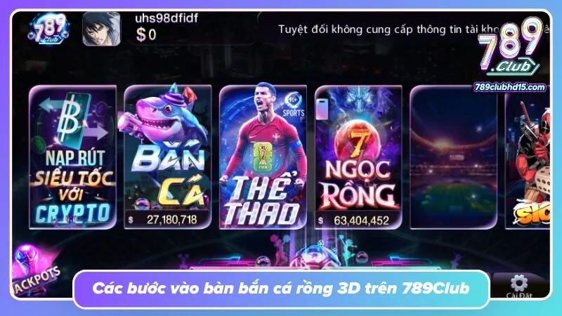 Sảnh phòng hiện nhiều lựa chọn, giúp ngư thủ tìm bàn theo nhu cầu