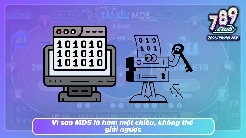 Chuỗi hash chỉ hiển thị dấu vết dữ liệu thay vì nội dung ban đầu