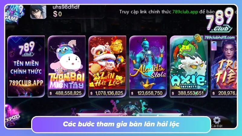 Màn hình chọn mức cược giúp điều chỉnh giá trị trước mỗi lượt quay