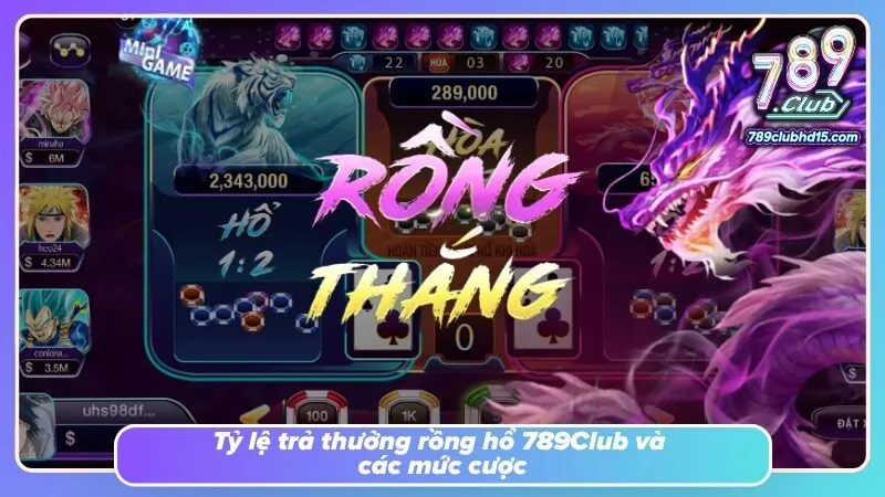 Bảng thông số giúp đối chiếu giá trị cược trước khi bước vào ván